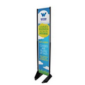 15"W x 74"H Outdoor Anchored Banner Frame Kit